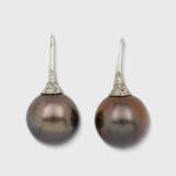 Paar klassische Tahiti-Perlohrringe - photo 1