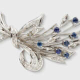 Saphir-Blüten-Brosche - фото 1