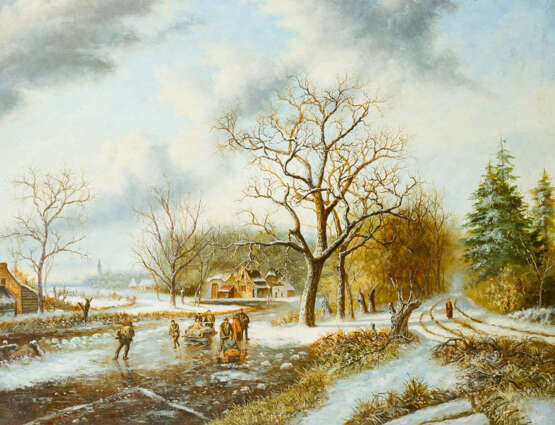 Dutch Artist, Landscape , Oil Canvas, 19./20. Century - фото 2
