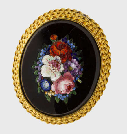 Grand Tour-Mikromosaikbrosche - photo 1