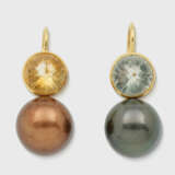 Paar extravagante Tahiti-Perlohrgehänge - фото 1