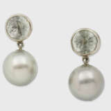 Paar dekorative Tahiti-Perlohrgehänge - photo 1