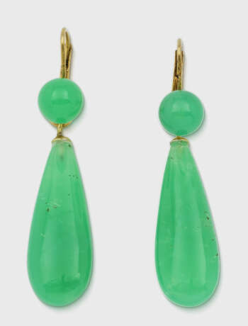 Paar Chrysopras-Pendeloques - фото 1 Paar Chrysopras-Pendeloques - фото 1