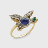 Charmanter Saphir-Diamantring - фото 1