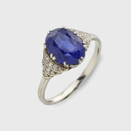 Jugendstil-Saphirring - фото 1