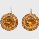 Paar Citrin-Ohrringe - фото 1