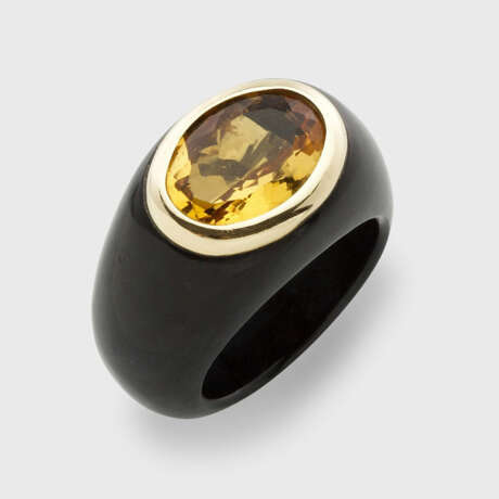 Onyx-Citrin-Ring - photo 1