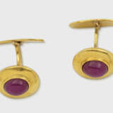 Paar Manschettenknöpfe mit Rubinen - photo 1