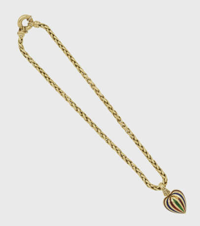 Goldkette mit Herzanhänger - photo 1