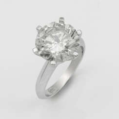 Hochkarätiger, hochfeiner "Triple X"-Brillantsolitär-Ring