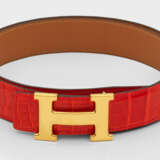 Luxuriöser Krokodilleder-Gürtel von HERMÈS - photo 1