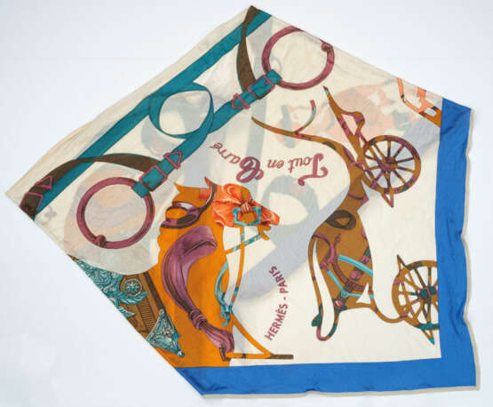 Vintage-Seidentuch "Tout en Carré" von HERMÈS - фото 1