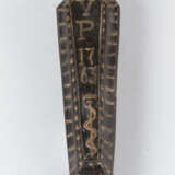 Miniature, Sarcophagus with carved bone skeleton, wood painted, 18./19. century - Foto 2