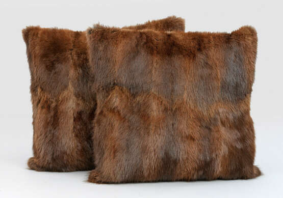 Paar Pelzkissen - Foto 1