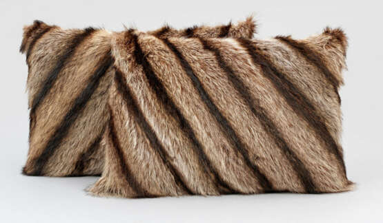 Paar Pelzkissen - photo 1