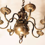 Chandelier, 6 branches, chased copper , silvered, Austrian 18. century - фото 3