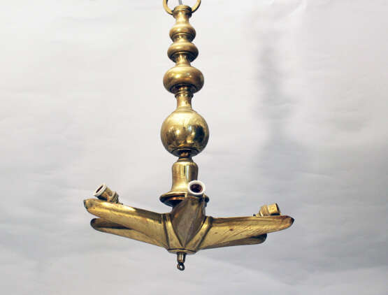 Sabath Lamp, Bronze gilded, 18./19. Century - Foto 2