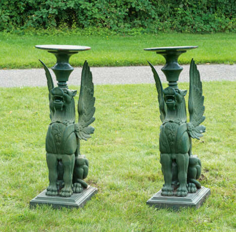 Paar große skulpturale Napoleon III-Gueridons - photo 1