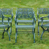 Satz von acht Garten-Armlehnstühlen - photo 1