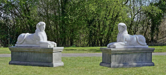 Paar monumentale Sphingen - photo 1