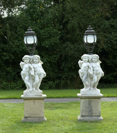 Paar große repräsentative Parklaternen im Barock-Stil - photo 1