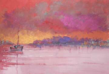 Багровый закат