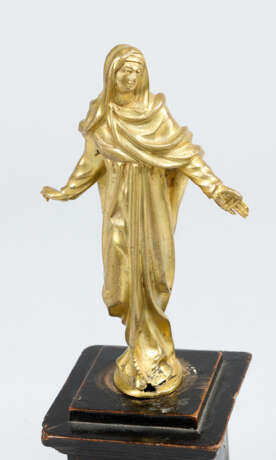 French 16. century, Two Bronze statues , gilded, ebonised bases - фото 3