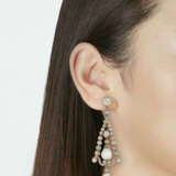 LATE 19TH CENTURY NATURAL PEARL AND DIAMOND EARRINGS - photo 3