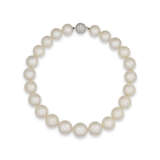 CULTURED PEARL AND DIAMOND NECKLACE - photo 1