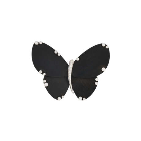 VAN CLEEF & ARPELS WOOD AND DIAMOND BUTTERFLY BROOCH - photo 1 VAN CLEEF & ARPELS WOOD AND DIAMOND BUTTERFLY BROOCH - photo 1