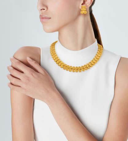 LALAOUNIS 'MYCENAEAN' NECKLACE AND EARRING SET - photo 6