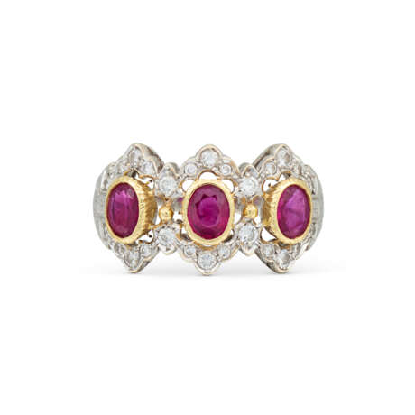 BUCCELLATI RUBY AND DIAMOND RING - photo 2