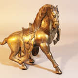 Asian Bronze, silvered, Horse, Qing Dynasty - Foto 1