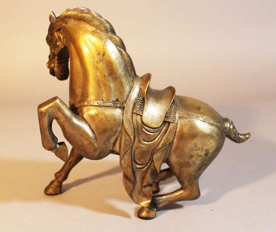 Asian Bronze, silvered, Horse, Qing Dynasty - photo 2