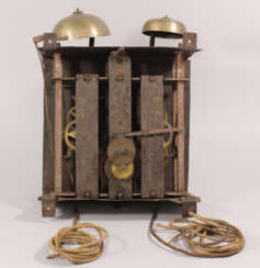 clock movement , Iron body with iron and brass parts, bells, 18. Century