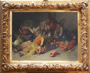Artist 19. century Winhardt, Still Life, framed oil Canvas