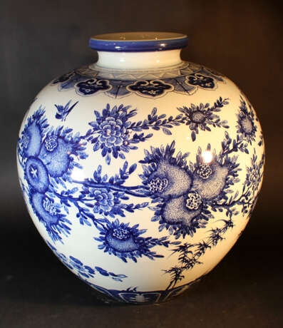Large Chinese Vase , Porcelain, Qing Dynasty - Foto 2