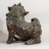 Pair of Fo Lions , Wood carved, original paint, partly open work, Ming Dynasty - фото 2