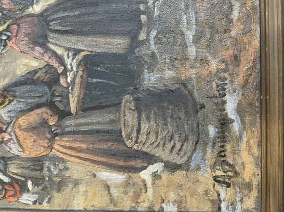 Fish Market by A. Baumgartner (Austrian 19th Century) oil painting realism 19th century - photo 4