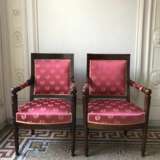 Pair of 19th Century Armchairs from the Empire Period Wood Empire 19th century - photo 8