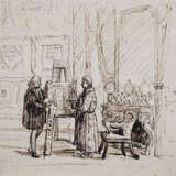 French mid 19. century, Collectors studio, black ink on paper - photo 2
