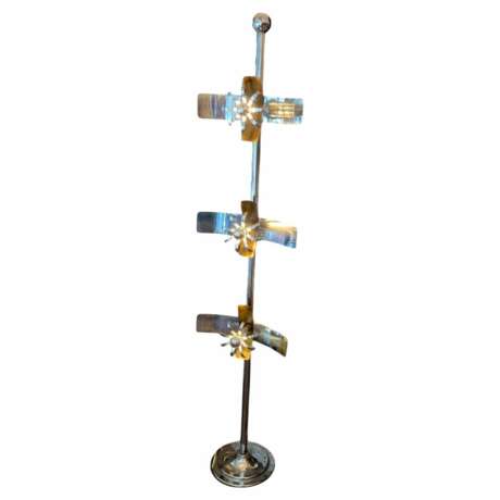 Rare Italian Space Age Floor Lamp with Floating Light Modules 1970s Wood 20th century - photo 1 Rare Italian Space Age Floor Lamp with Floating Light Modules 1970s Wood 20th century - photo 1