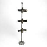 Rare Italian Space Age Floor Lamp with Floating Light Modules 1970s Wood 20th century - photo 2