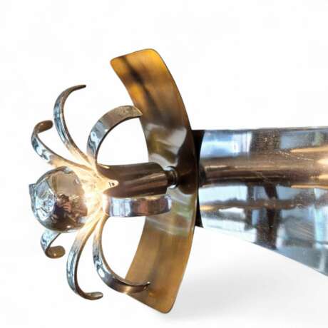 Rare Italian Space Age Floor Lamp with Floating Light Modules 1970s Wood 20th century - photo 5 Rare Italian Space Age Floor Lamp with Floating Light Modules 1970s Wood 20th century - photo 5