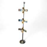 Rare Italian Space Age Floor Lamp with Floating Light Modules 1970s Wood 20th century - photo 7