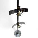 Rare Italian Space Age Floor Lamp with Floating Light Modules 1970s Wood 20th century - photo 13