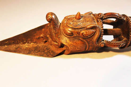 Phurbu, Bronze, original Patina, Qing Dynasty - фото 2