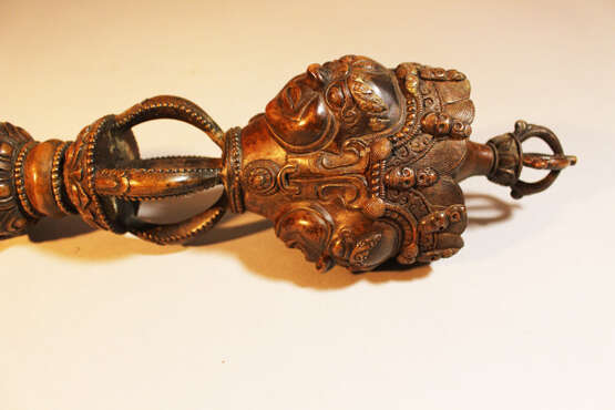 Phurbu, Bronze, original Patina, Qing Dynasty - Foto 3