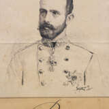 Crown Prince Rudolf of Habsburg Lothringen of Austria Hungary (1858-1889), black ink on paper laid dawn on paper, signed and described. - photo 2