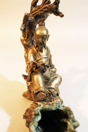 Chinese Sculpture, Bronze, silvered, Qing Dynasty - photo 3